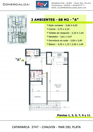 VENTA EN OBRA  CATAMARCA  Y MATHEU - Departamentos a estrenar  -    